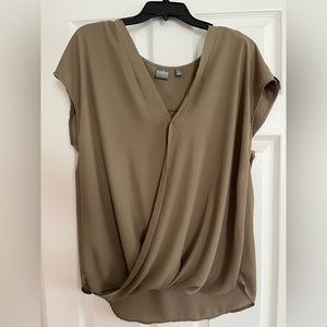 Olive Green Short Sleeve Top
